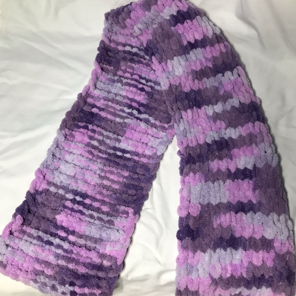 Handmade Scarf using Bernat Alize Blanket ez Yarn